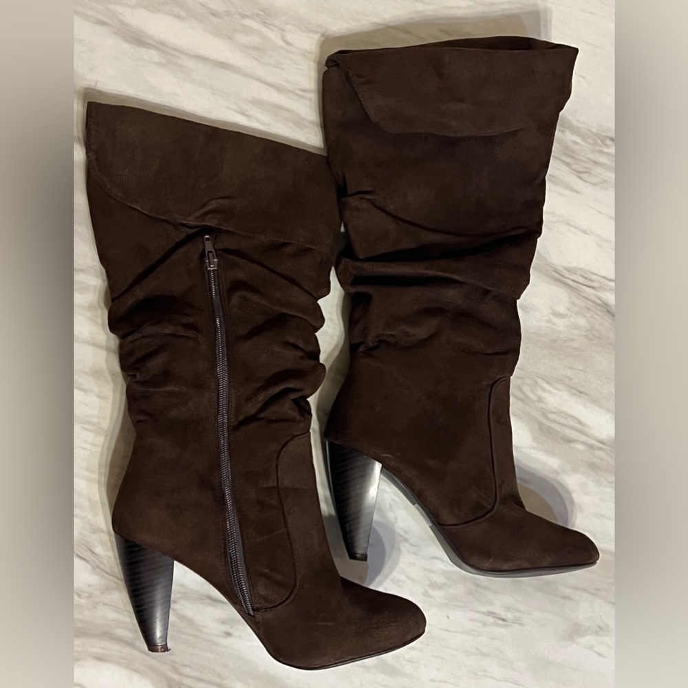 Charlotte Russe, 8, Bridgette, Brown suede 3&1 boot